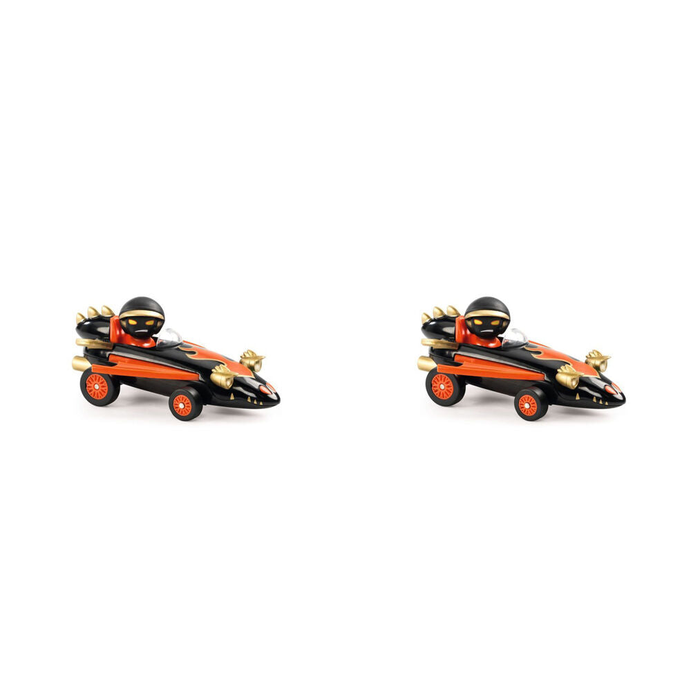 Djeco Dragon Fire Crazy Motors 5x9cm Kids/Children Racing Car Play Toy 3y+ (2 Pack)