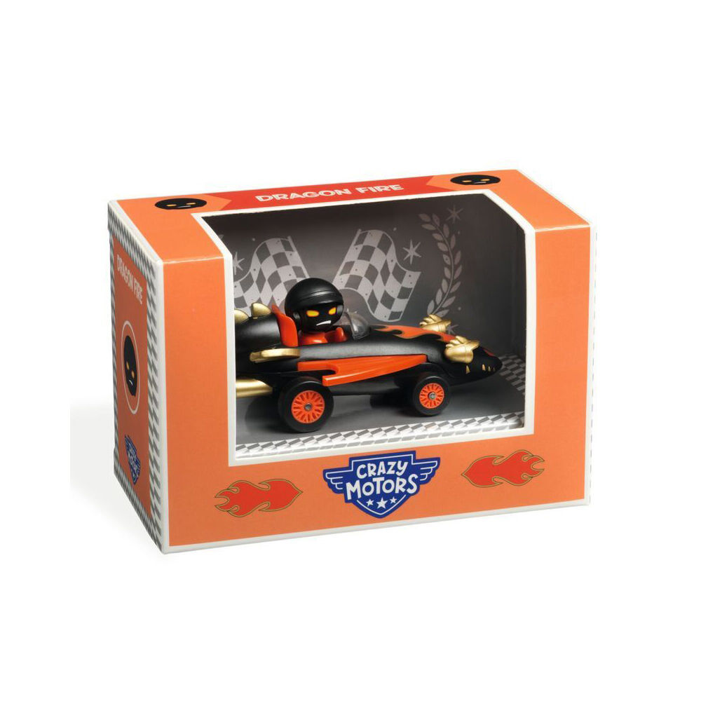 Djeco Dragon Fire Crazy Motors 5x9cm Kids/Children Racing Car Play Toy 3y+ (2 Pack) — image 3
