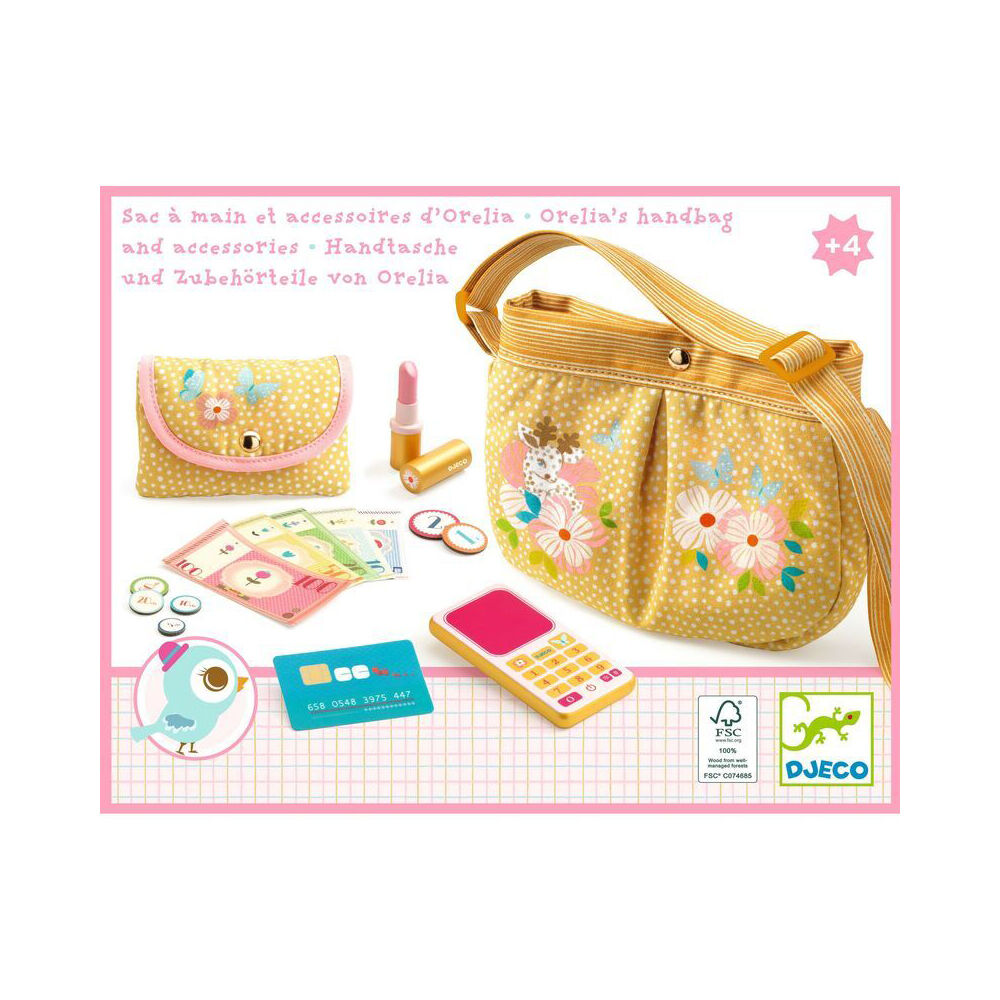 Djeco Orelia's Handbag & Accessories Kids/Child Pretend Play Toy Set 4y+ (16 Pieces) — image 2