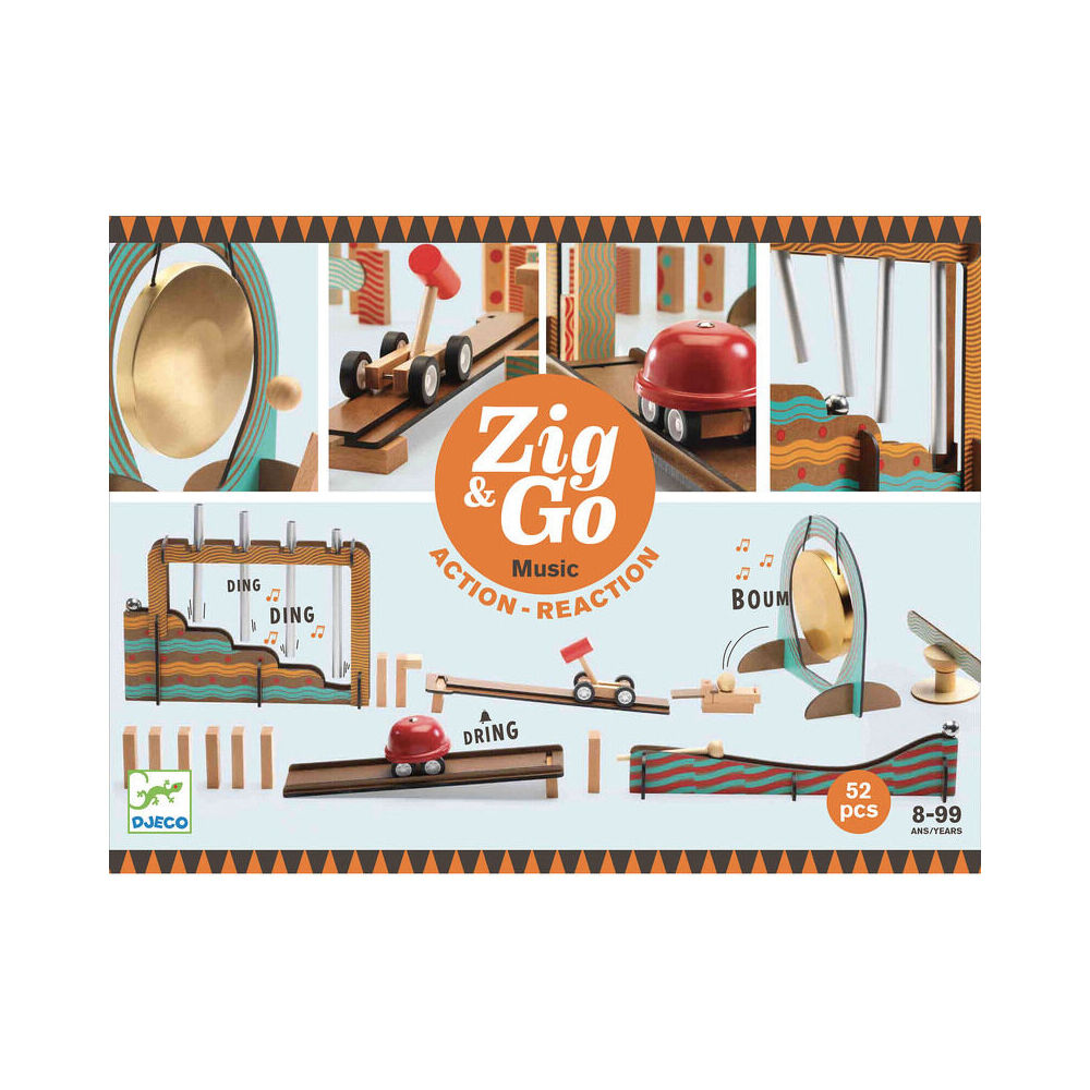 Djeco Zig & Go Kids/Children 33x25cm Educational Music Play Toy Set 8y+ (52 Pieces)