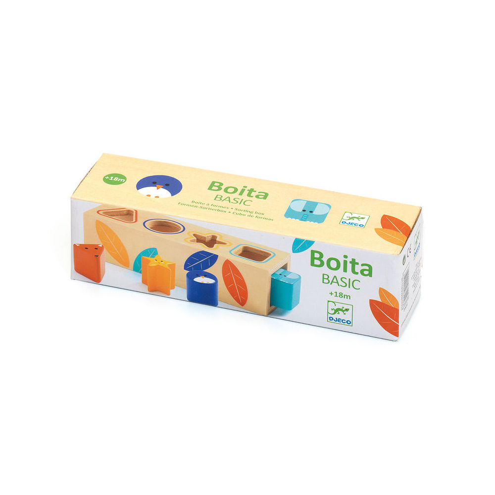 Djeco Boitabasic Wooden Shape Sorter Box Kids/Children Educational Toy 12m+ — image 2