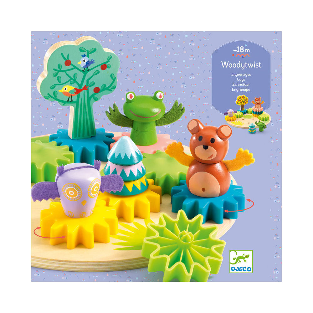 Djeco Woodytwist 3D Animal Stacking Puzzle Kids/Children Fun Play Toy 18m+ — image 2