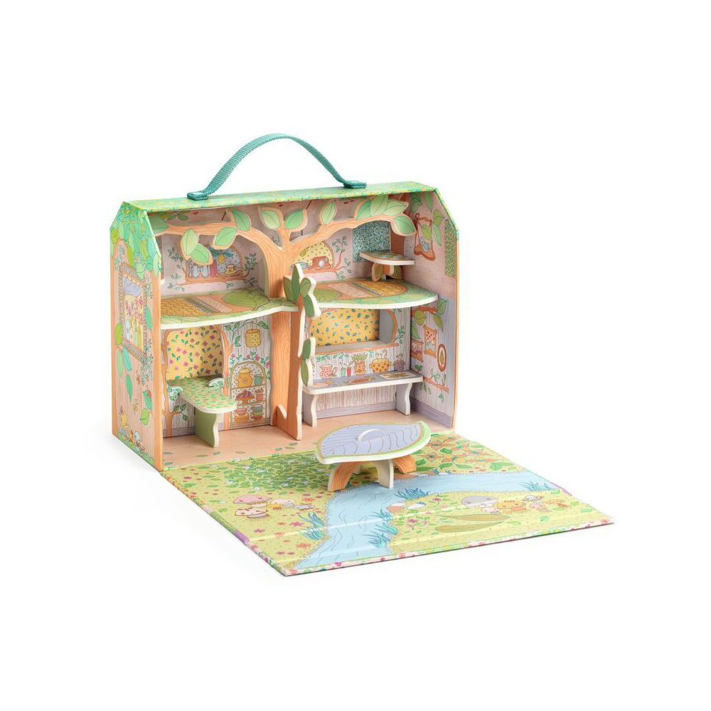 Djeco Sylvia & Fox's House In The Forest Figurines Kids/Children Play Toy 4y+ — image 3