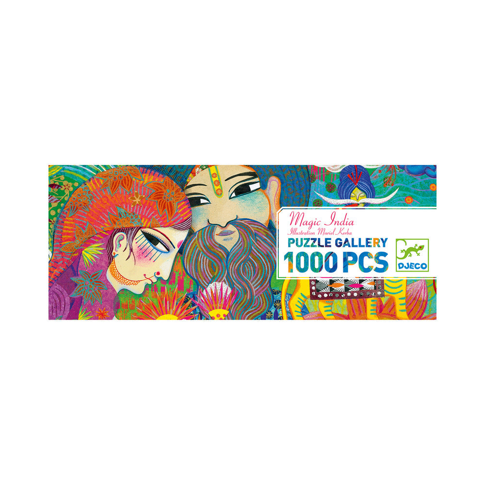 Djeco Magic India & 500pc Yokai Gallery Jigsaw Puzzle Kids Game Combo Set (1000 Pieces) — image 7