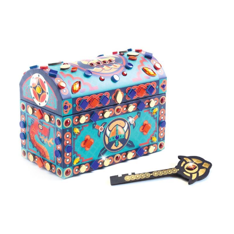 Djeco 5y+ Do It Yourself Super Treasure Chest & Key Kids Activity Crafting Kit — image 2