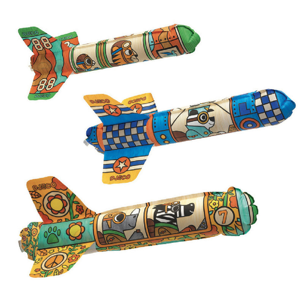 Djeco Do It Yourself To The Sky Rockets Colour & Inflate Kids Craft Kit 4y+ — image 2