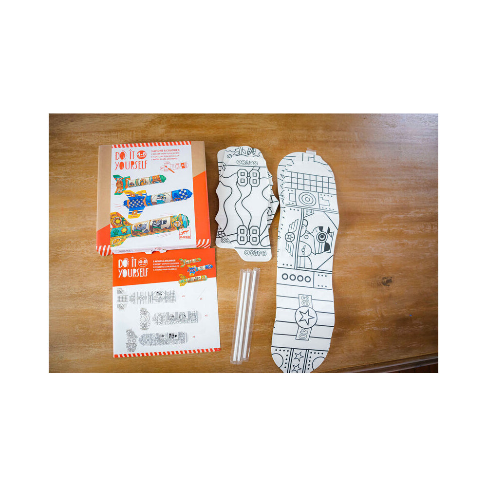 Djeco Do It Yourself To The Sky Rockets Colour & Inflate Kids Craft Kit 4y+ — image 8