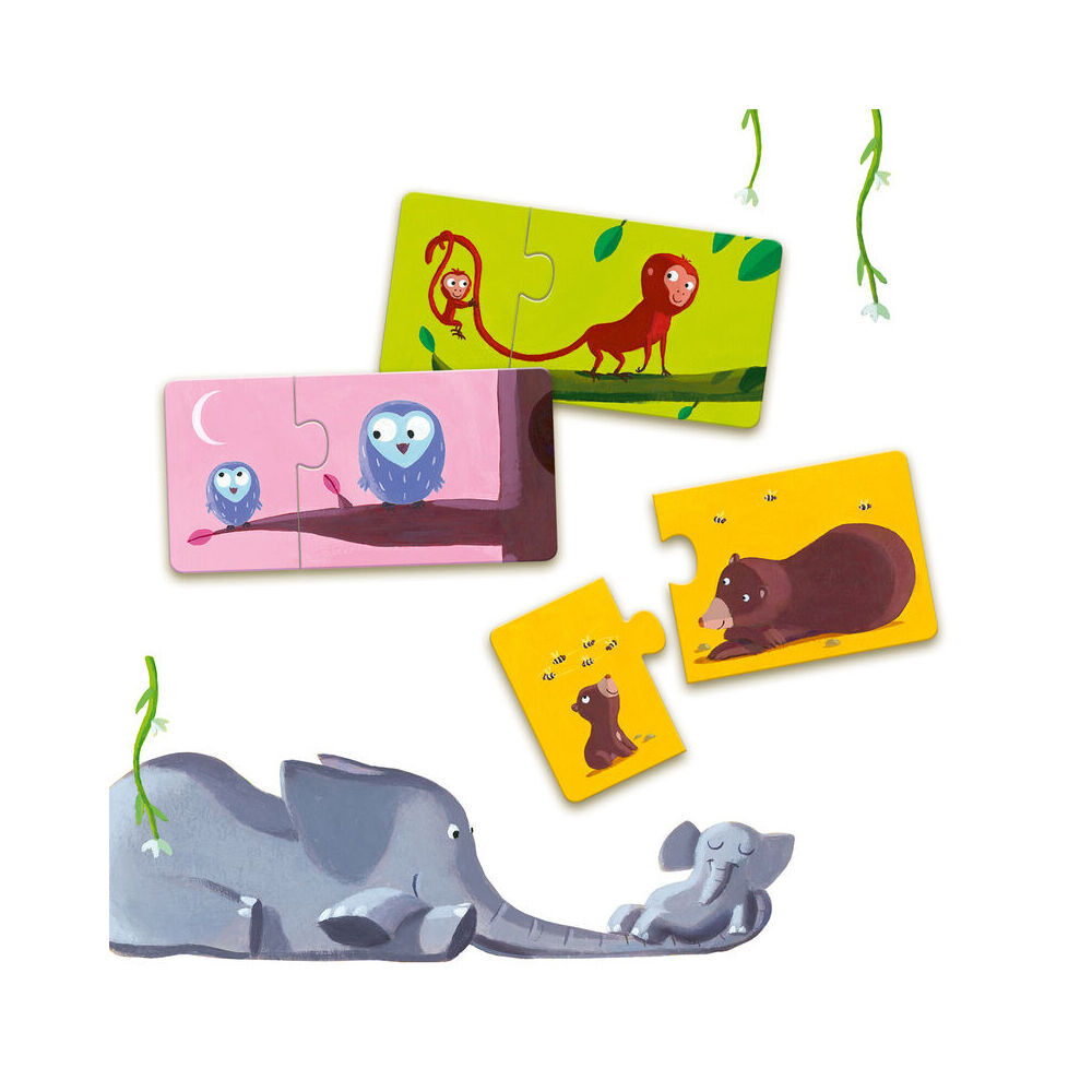 Djeco Duo Mum & Baby Jigsaw Puzzle Kids/Children Educational Game 2y+ (48 Pieces) — image 2