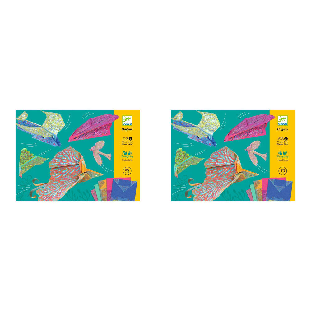 Djeco Wing Beat Origami Kids/Children Art/Craft Folding Activity Kit 6y+ (2 Pack)