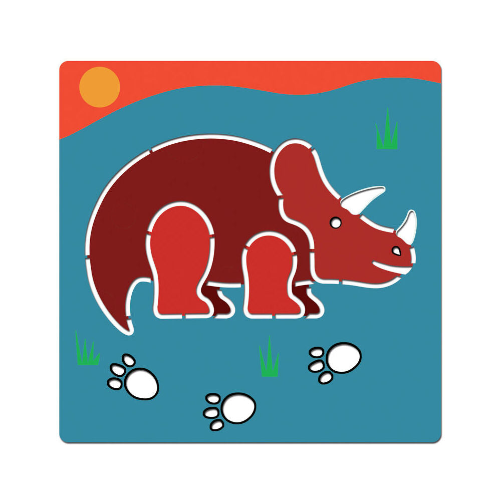 Djeco Dinosaurs Stencil Sheets Kids Art Drawing Educational Activity 4y+ (5 Pieces) — image 2