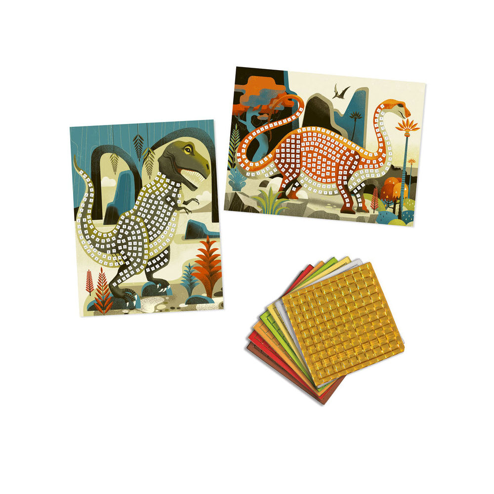 Djeco Dinosaurs Mosaic Art/Craft Kids/Children Activity Creative Kit 4y+ — image 2
