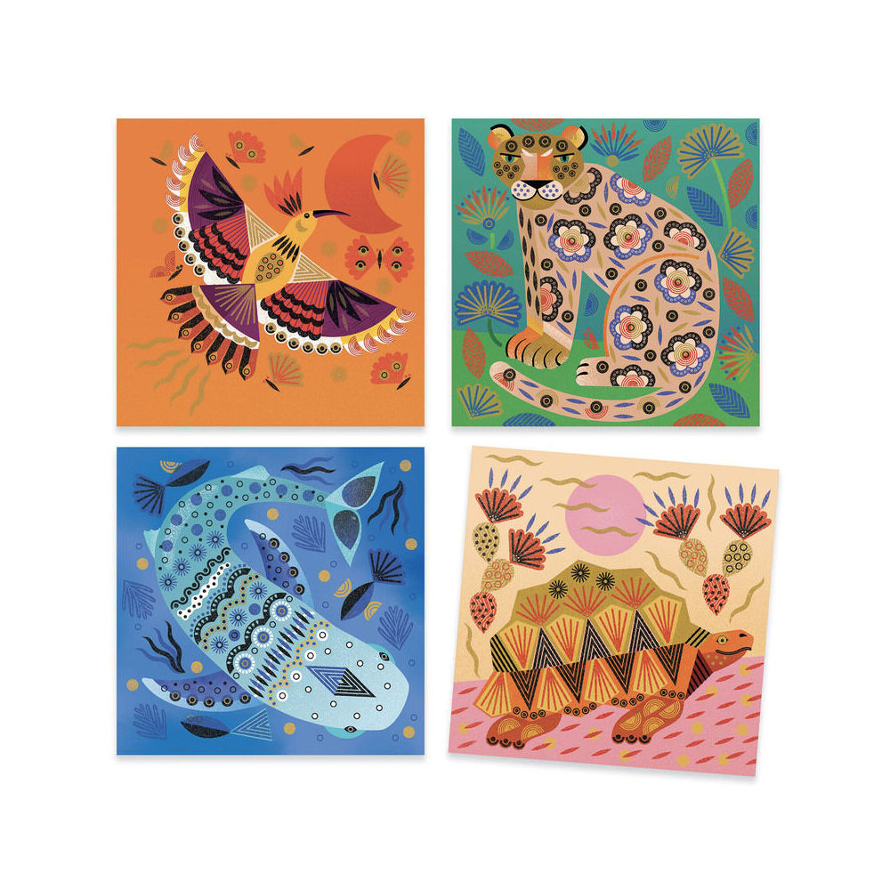 Djeco Patterns & Animals Clear Stamps 24x4cm Kids/Children Craft Kit 7y+ — image 2