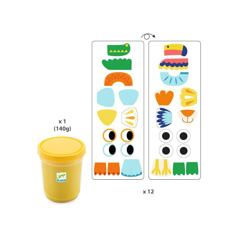 Djeco Myanimodels Modelling Dough Kids/Childrens Craft Fun Play Toy 18m+ — image 2