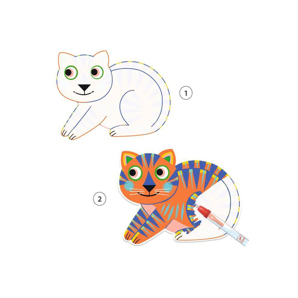 Djeco Animalo-Ma Water Colouring Kids/Children Art/Craft Activity Set 18m+ — image 2