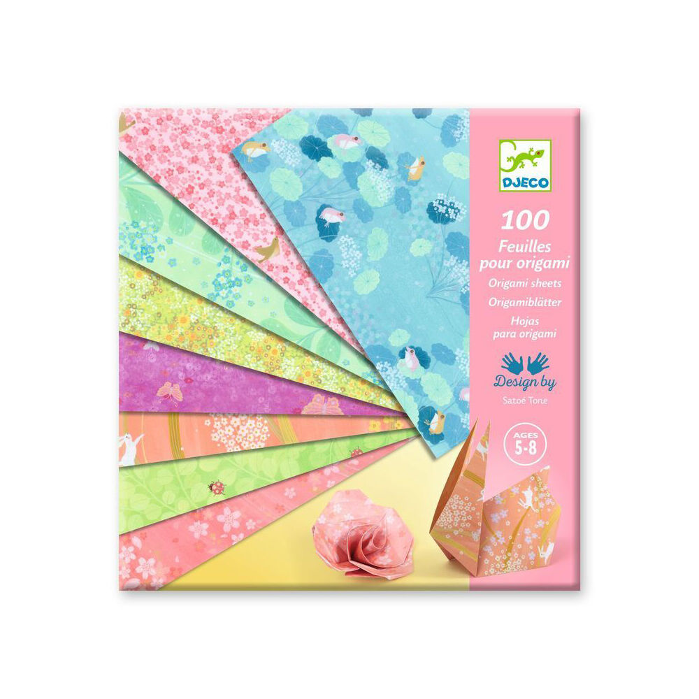 Djeco Haru By Petit Pan Origami Sheets Art/Craft Set Kids/Children 5y+ (100 Pieces) — image 2