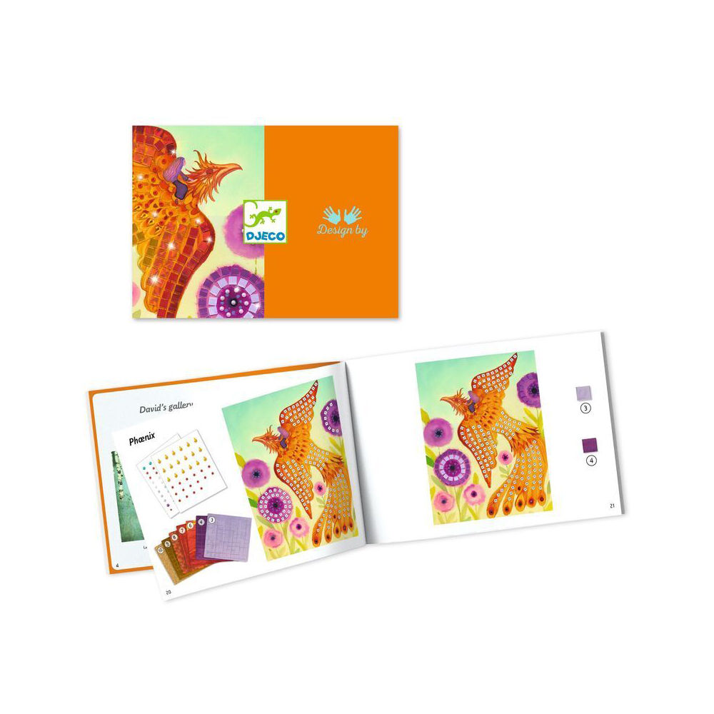 Djeco DIY Creative Craft Kit Set 6y+ Kids Mythical Creatures Collage Mosaic — image 3