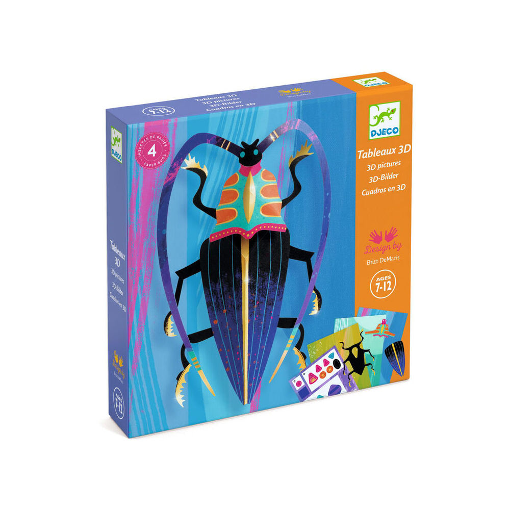 Djeco Bugs 3D Poster Kids/Childrens DIY Creative Craft/Art Activity Kit 7y+ — image 6