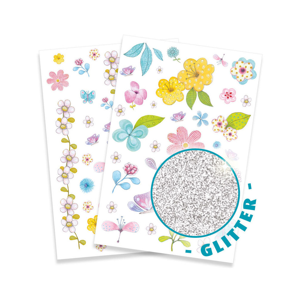 Djeco Fair Flowers Of The Field Temporary/Fake Tattoos Sticker Kids 3y+ (50 Pieces) — image 3