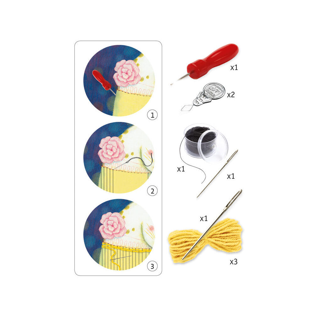 Djeco Woolly Jumper Weaving Kids/Children Creative Crafts/Art Kit Set 8y+ (2 Pack) — image 3