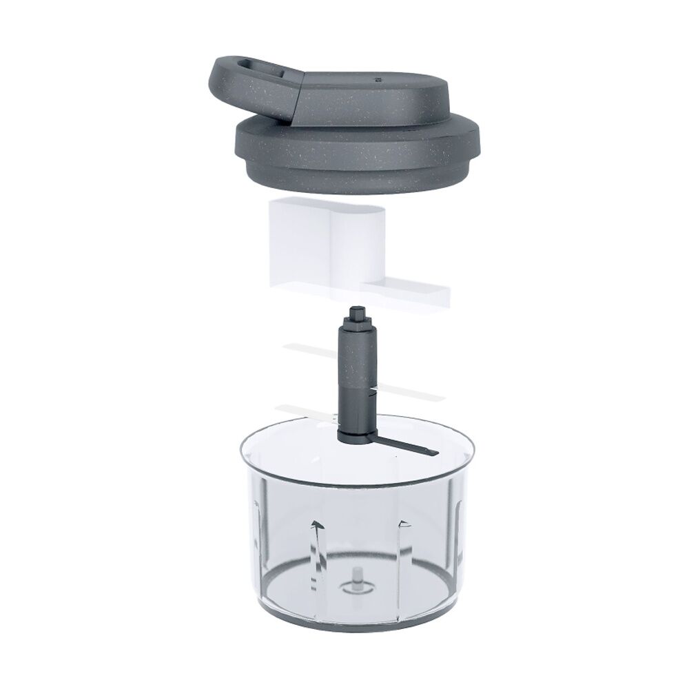 Zyliss Dark Grey Easy Pull Manual Food Processor Kitchen Gadget/Accessory — image 3