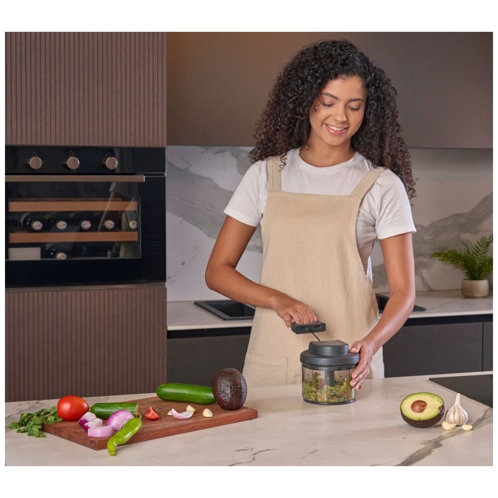 Zyliss Dark Grey Easy Pull Manual Food Processor Kitchen Gadget/Accessory — image 4