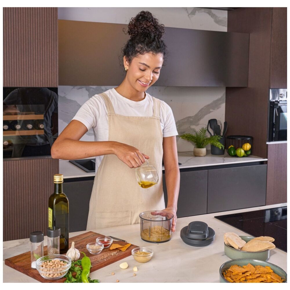 Zyliss Dark Grey Easy Pull Manual Food Processor Kitchen Gadget/Accessory — image 5