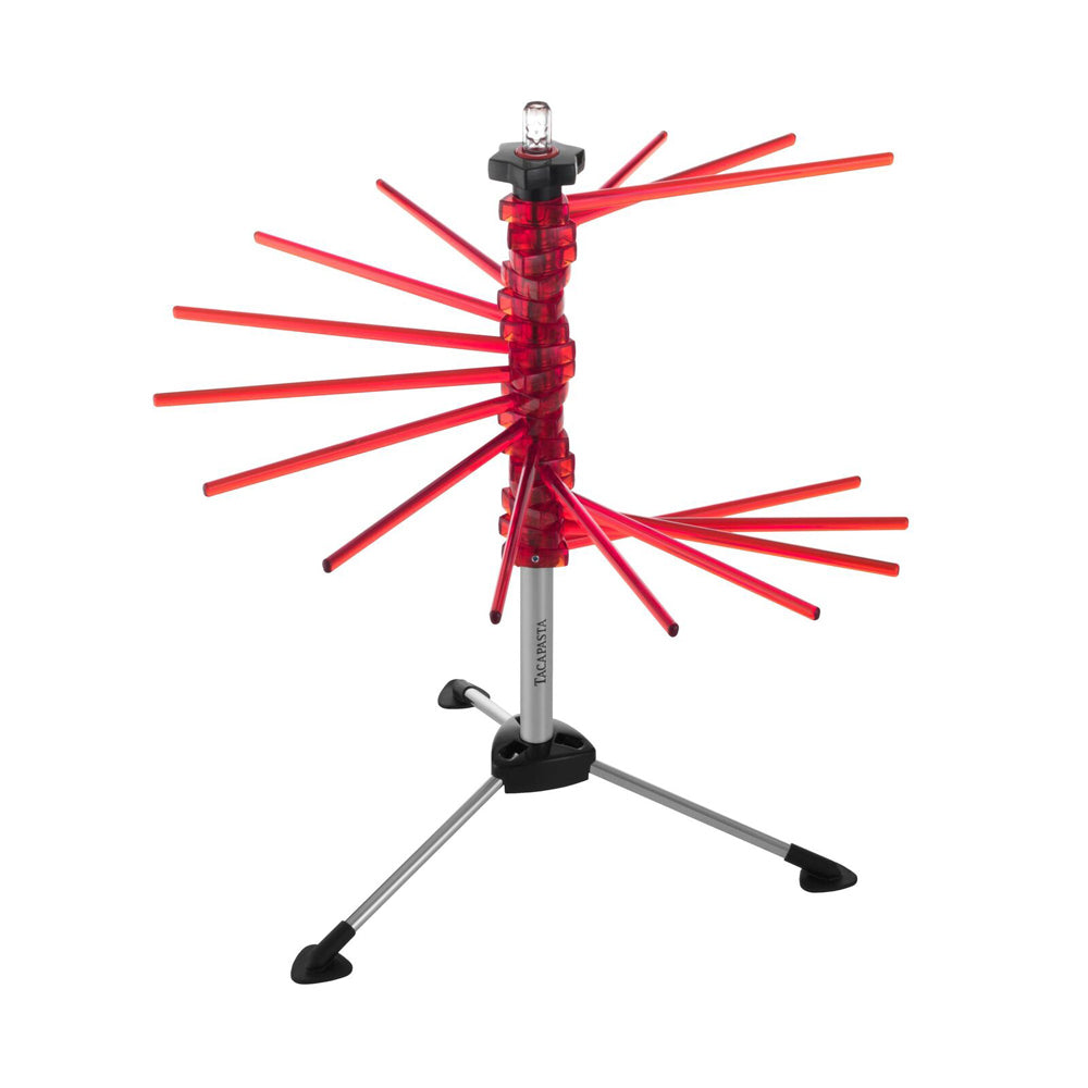 Marcato Pasta Drying Rack Tacapasta w/ 16 Rods Baking Accessory Utensil Red
