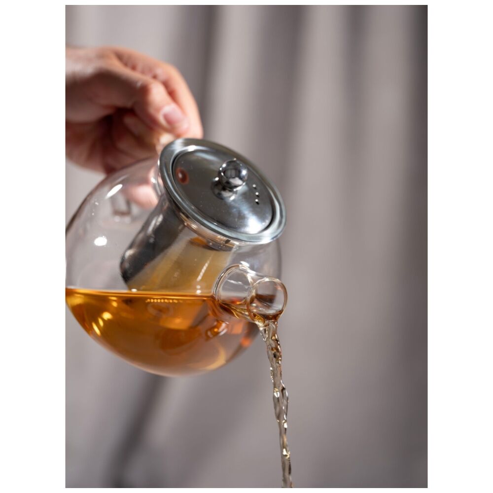 Euroline 800ml Durable Glass Tea Maker Pot w/Loose Leaf Infuser — image 4