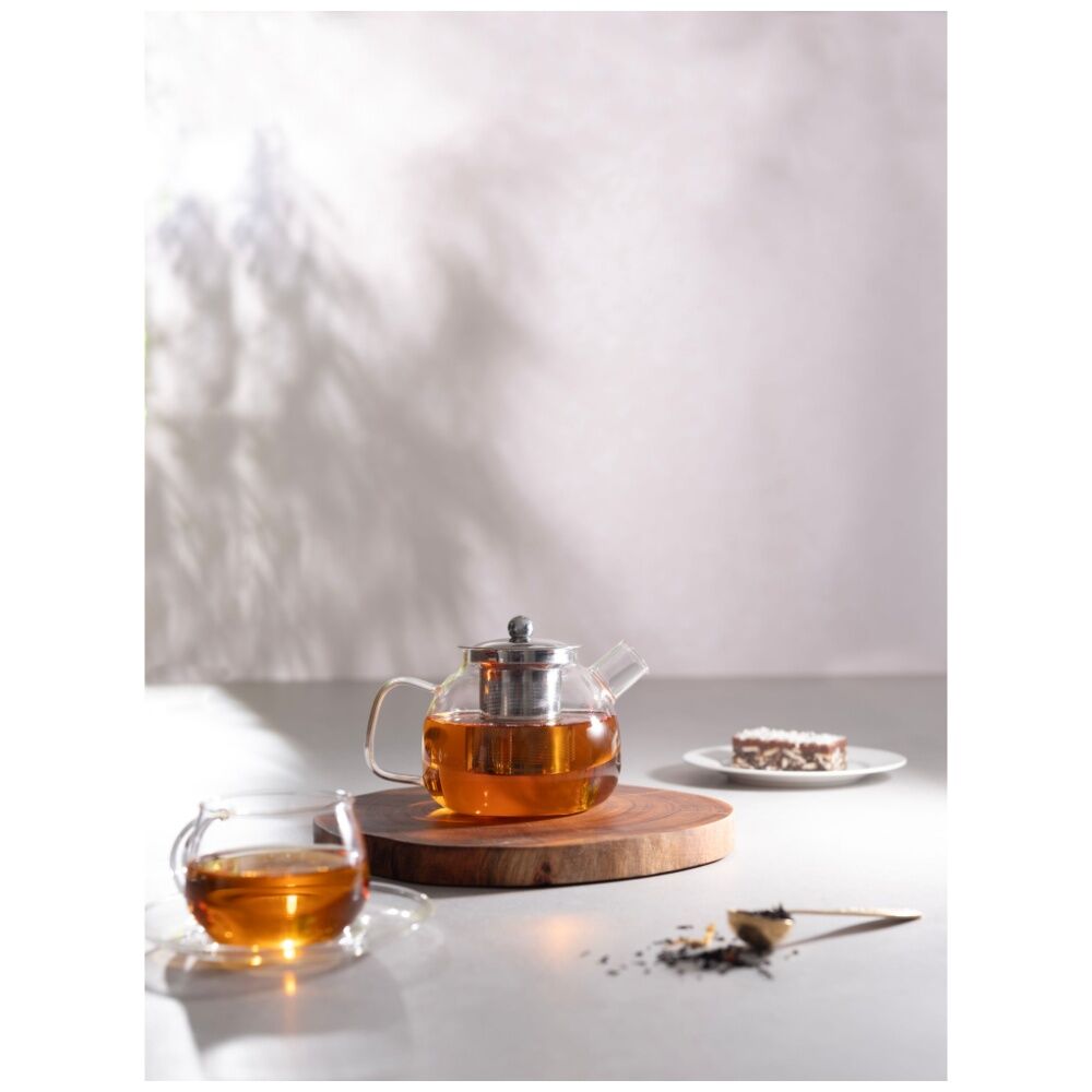 Euroline 800ml Durable Glass Tea Maker Pot w/Loose Leaf Infuser — image 6