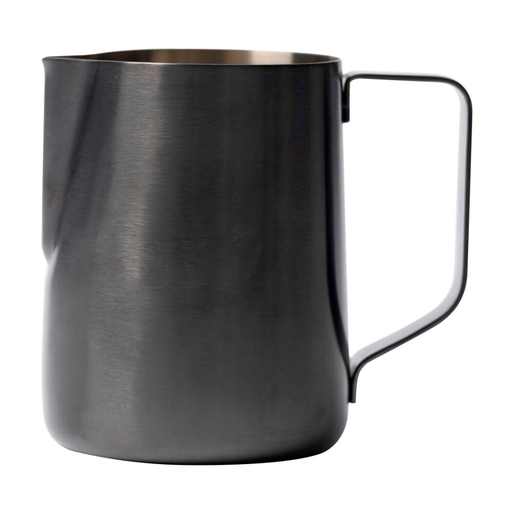 Euroline 600ml Black Stainless Steel PVD Milk Jug for Frothing Coffee Making