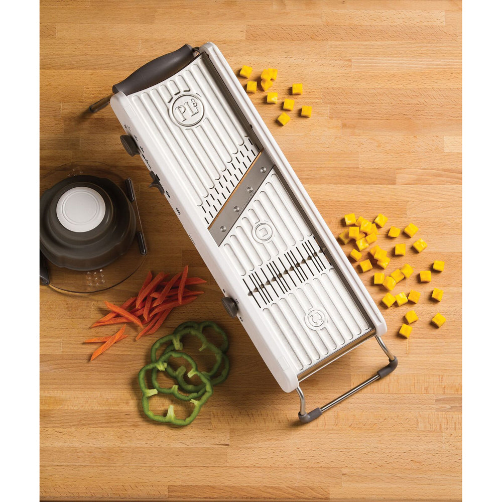 Progressive PL8 Professional Vegetable Cubing Mandoline w/ Adjustable Blades WHT — image 8