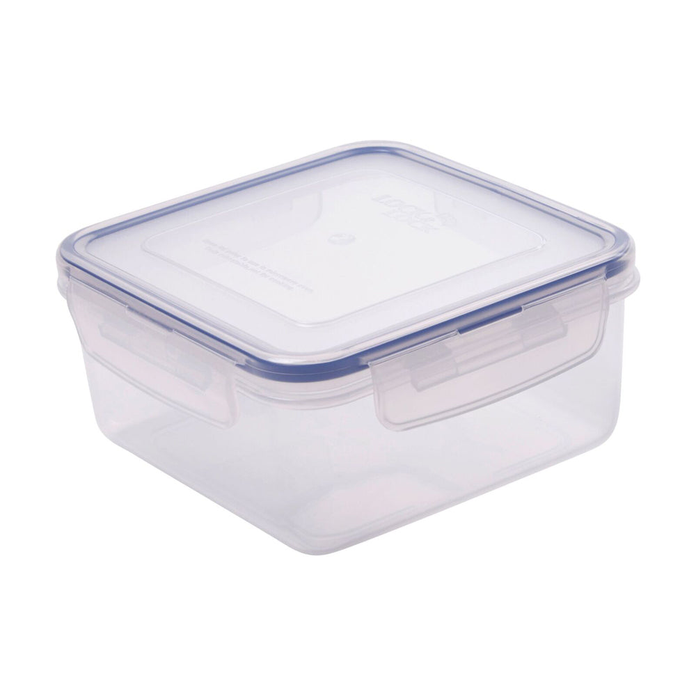 Locknlock Airtight Classic Square Food Storage Container Organiser Set Clear (5 Pack) — image 4