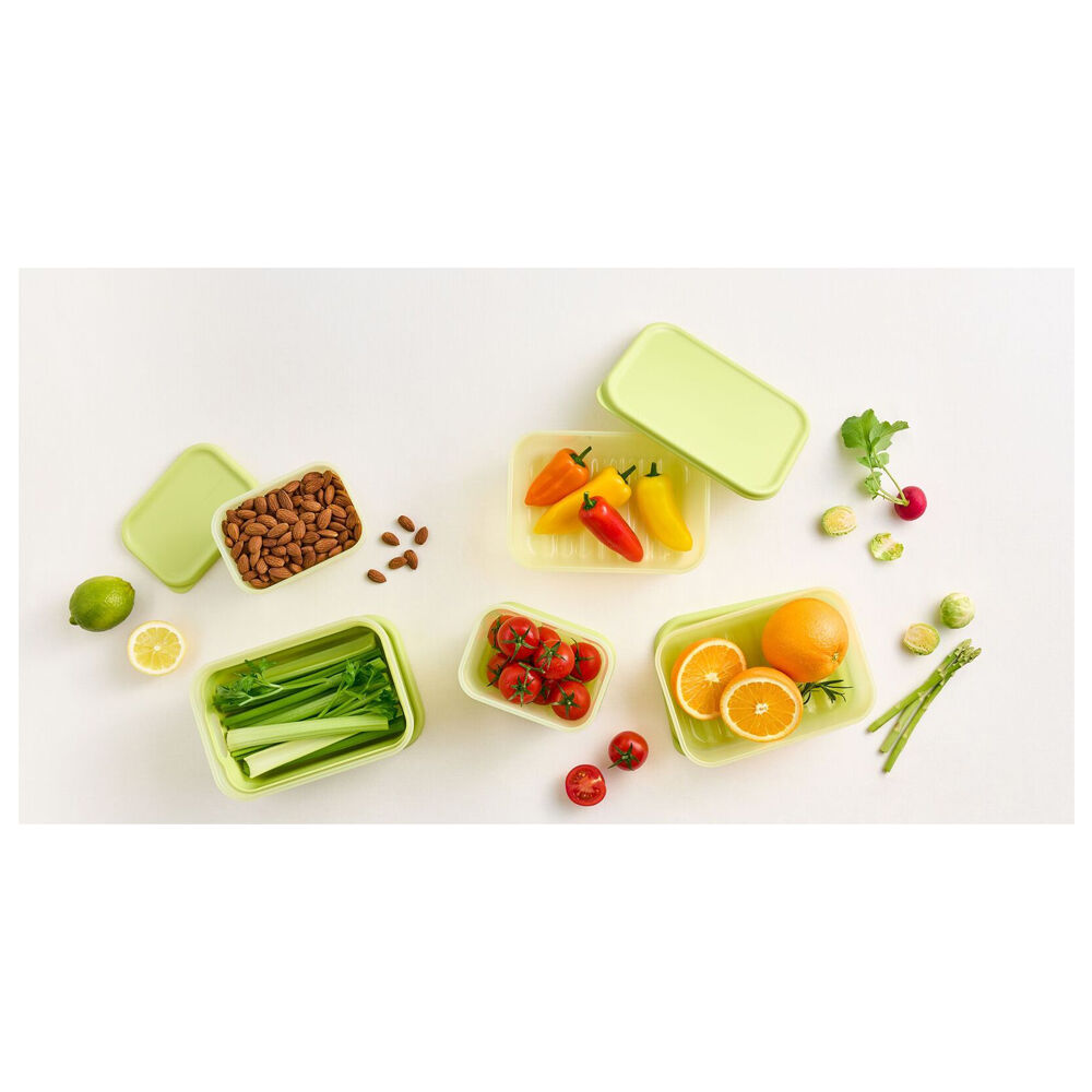 Wahu LocknLock Fresh Block 640ml Food Storage Container Set 14.6x10.3cm Green (2 Pieces) — image 7