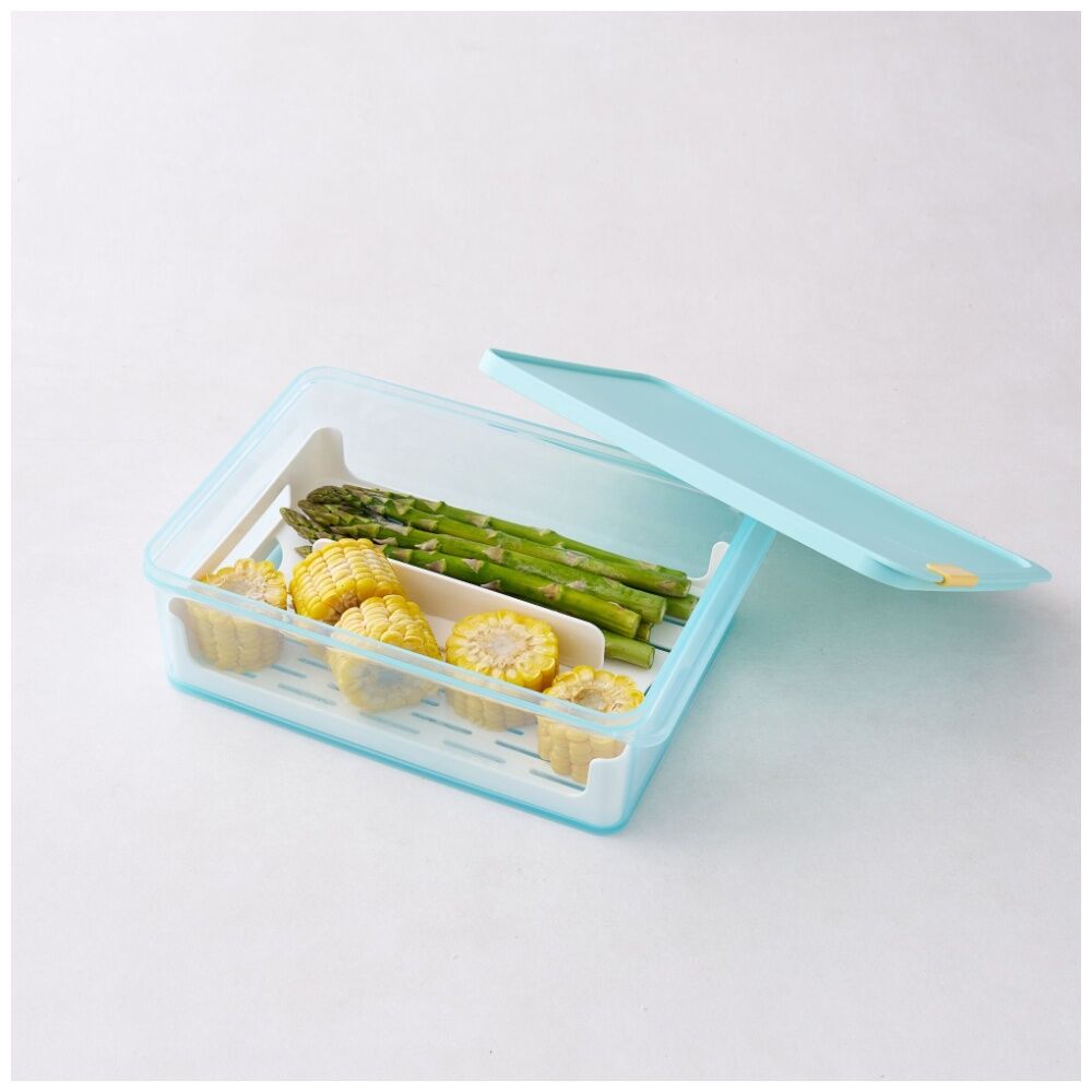 Locknlock Freezer Fit Food Storage Container Microwave Safe w/Drainer 3.5L (2 Pack) — image 2