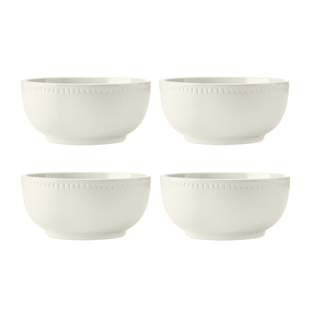 Mikasa Cranborne Stoneware Everyday Dining Dinner Plates/Bowls Set - Cream (12 Pieces) — image 3