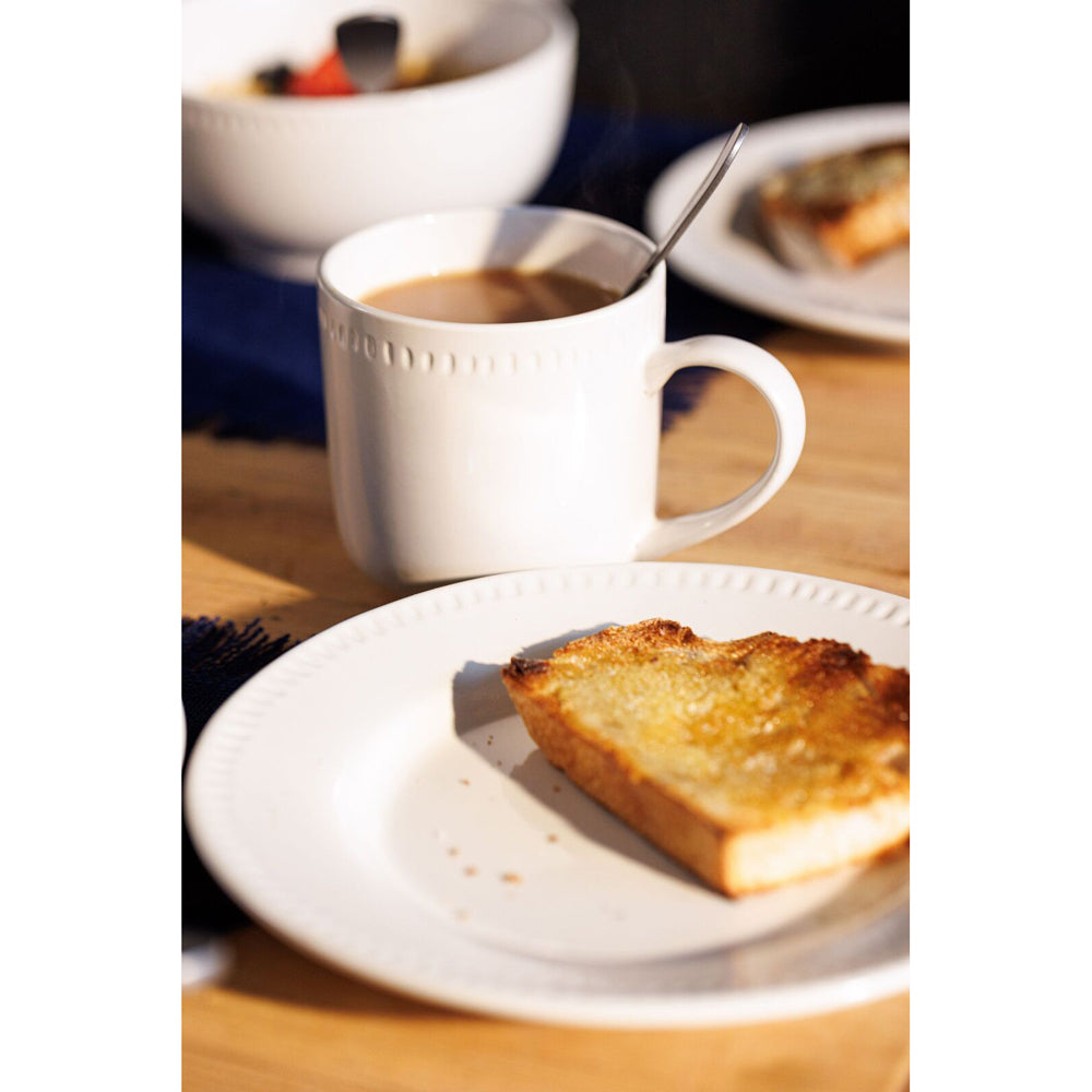 Mikasa Cranborne Stoneware Everyday Dining Mug/Cup Set, 320ml - Cream (4 Pieces) — image 5