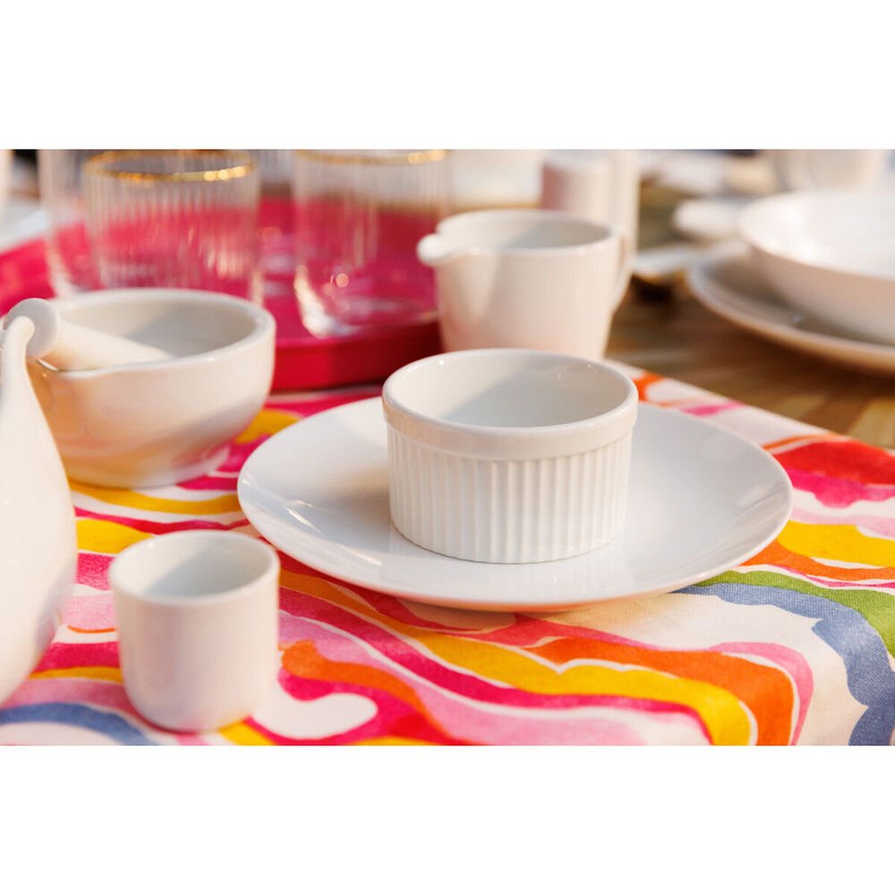 Mikasa Chalk Kitchen Porcelain Side Plate Tableware Dining Set, 21cm, White (4 Pieces) — image 2