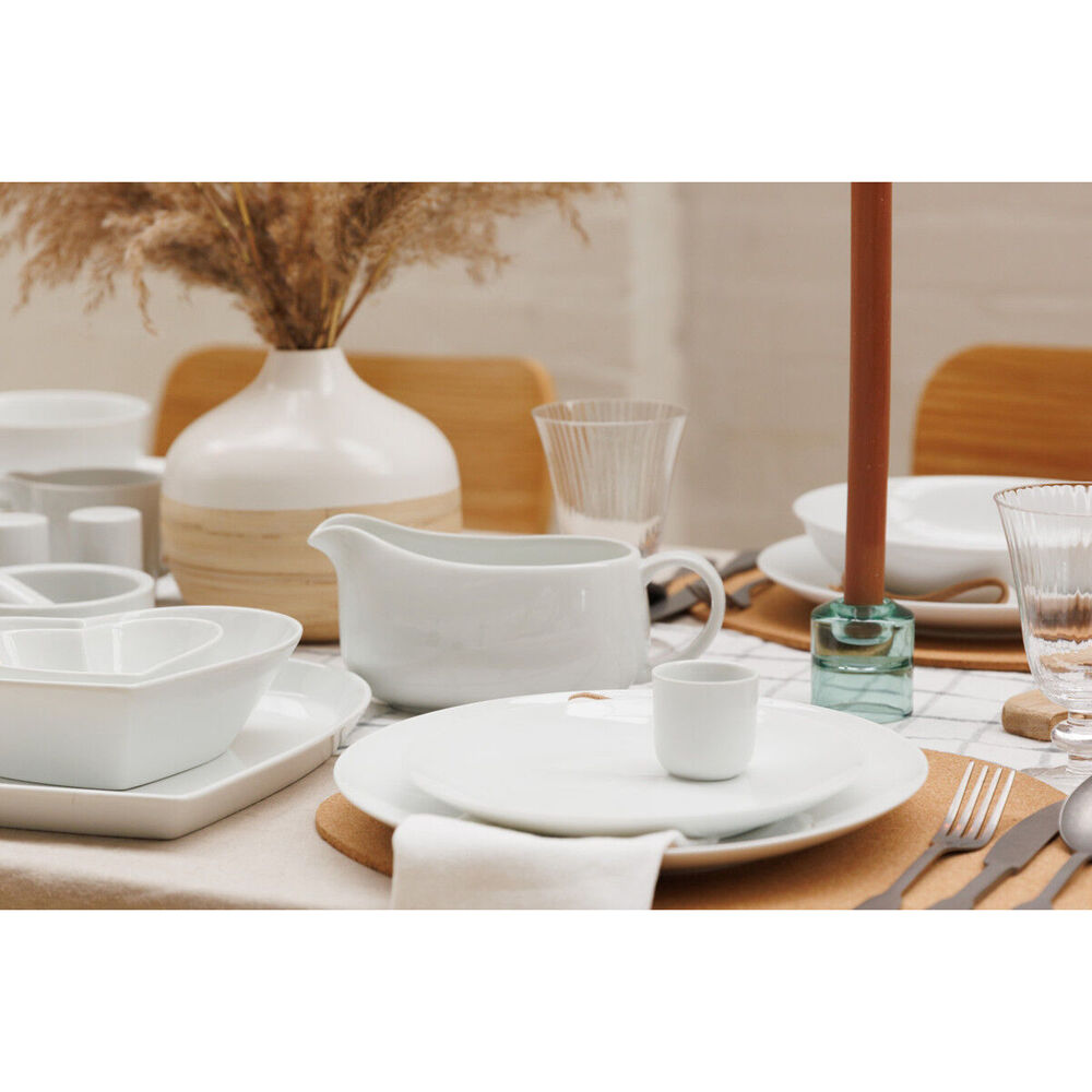Mikasa Chalk Kitchen Porcelain Side Plate Tableware Dining Set, 21cm, White (4 Pieces) — image 7