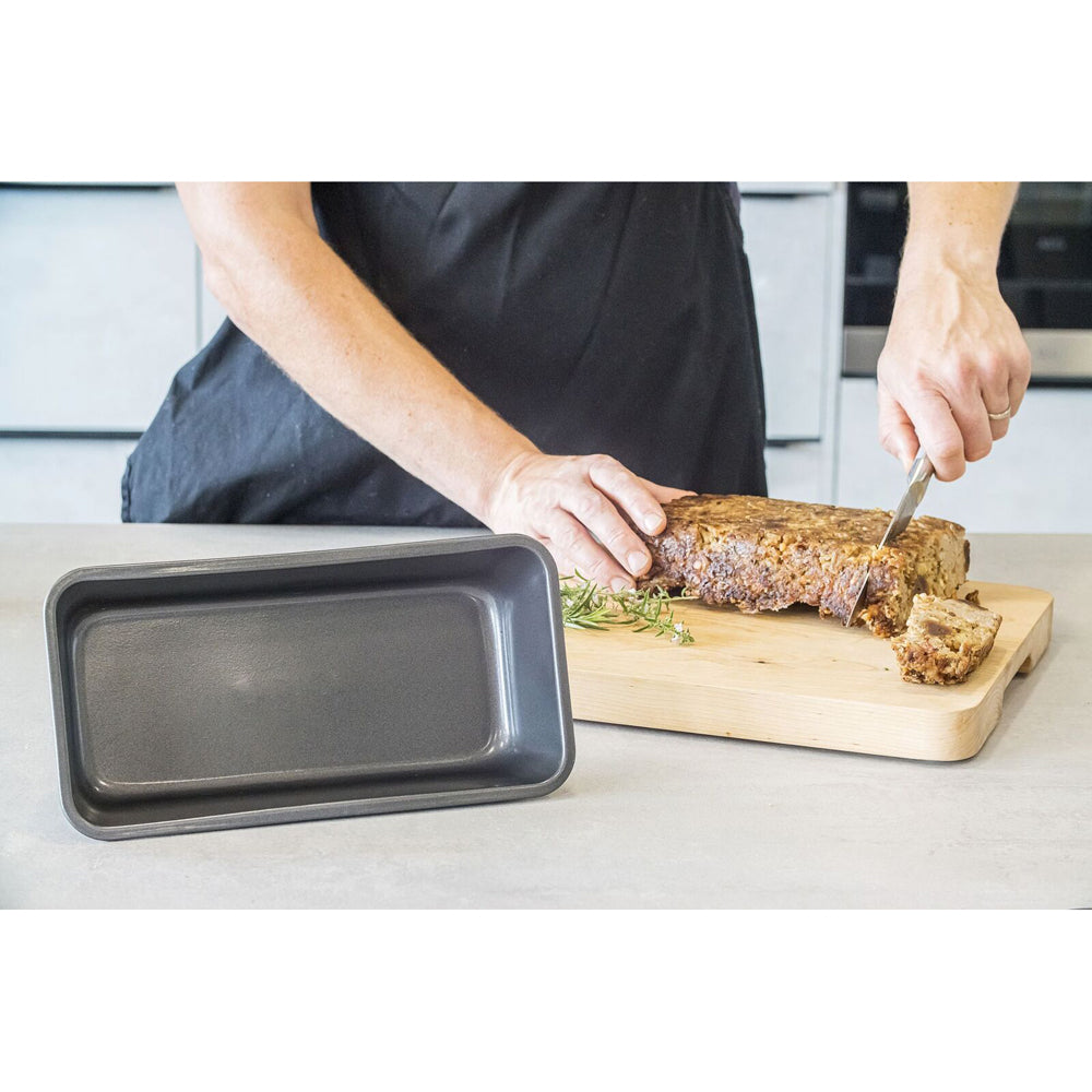Mastercraft 28x13cm Heavy Base Non-Stick Loaf/Bread Pan Baking Mould Large Black — image 5