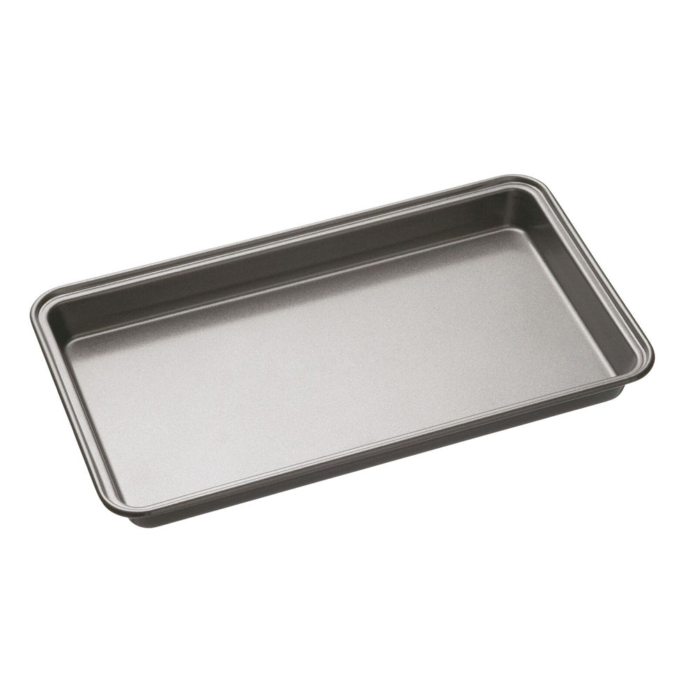 Mastercraft 34x20cm Heavy Base Non-Stick Brownie Pan Rectangle Baking Tray Black