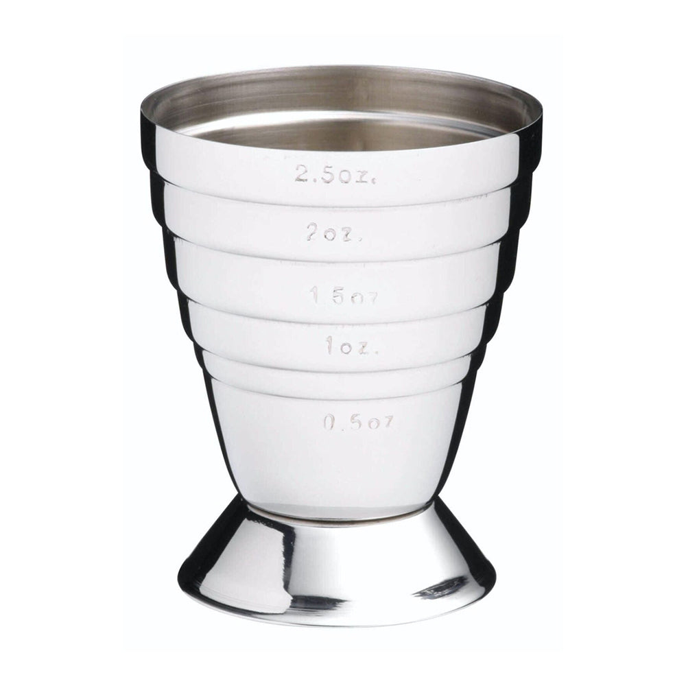 Barcraft 15-75ml Stainless Steel Cocktail Jigger Measure Cup Party Barware SLV