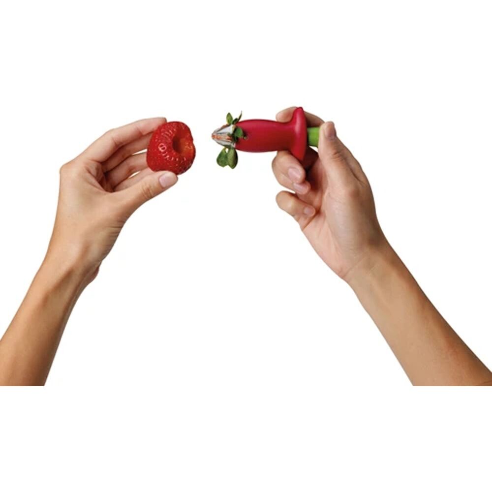 Chef'n StemGem Strawberry Huller Red Plastic Stainless Steel Kitchen Tool Chef'n — image 3