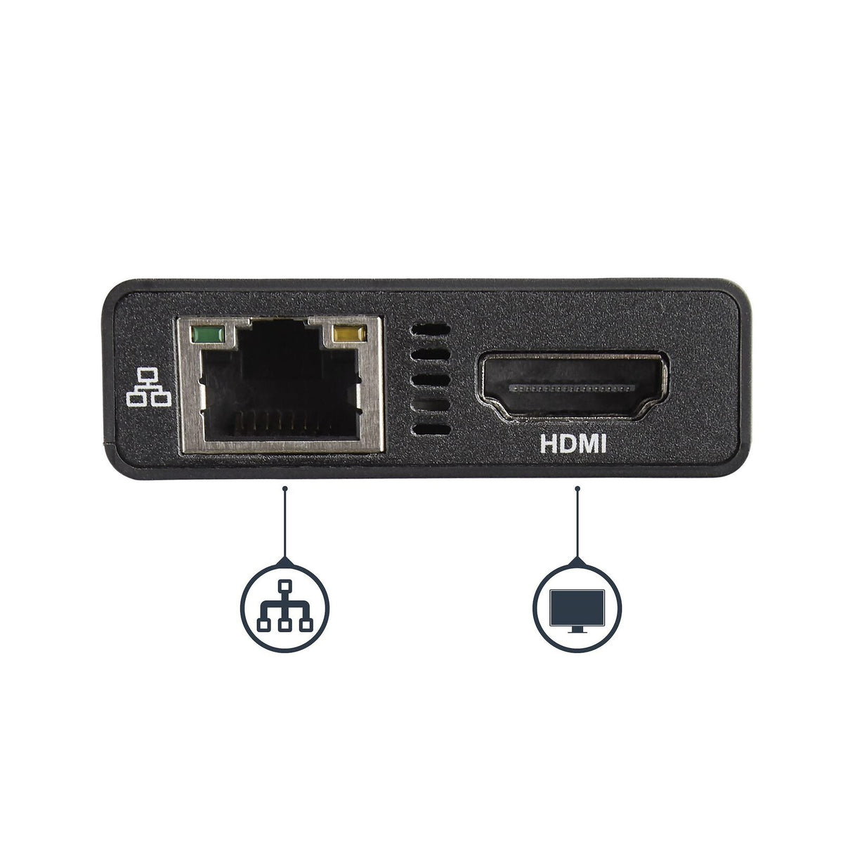 Star Tech USB-C Multiport Adapter to 4K HDMI/Ethernet/USB 60W Dock f/ Laptop BLK — image 5