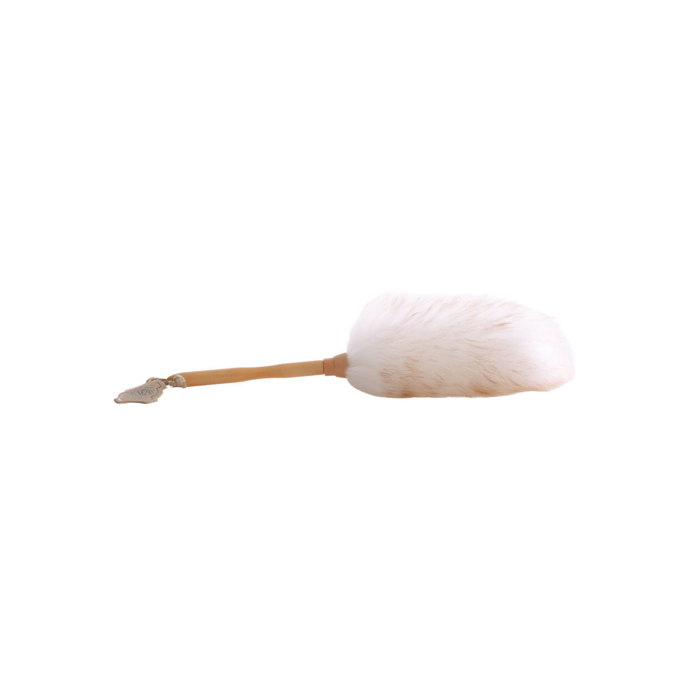Huxford Grove Long Wool Sheepskin Duster Wooden Handle Cleaner 20cm Natural (2 Pack) — image 2