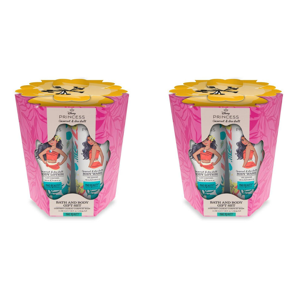 Disney Moana Scented Body Trio Gift Set 200ml Coconut & Seasalt (2 Pack)