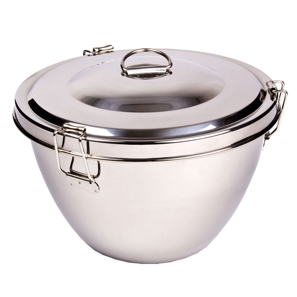 Daily Bake 2L Stainless Steel Pudding Steamer w/ Lid Cover Cookware Silver (2 Pack) — image 2