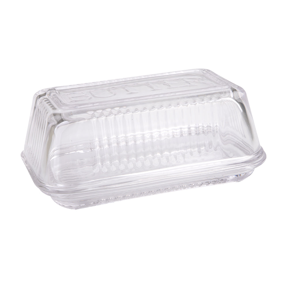 Kitchenworks Glass Butter Clear Dish Storage Kitchen Serveware Accessories