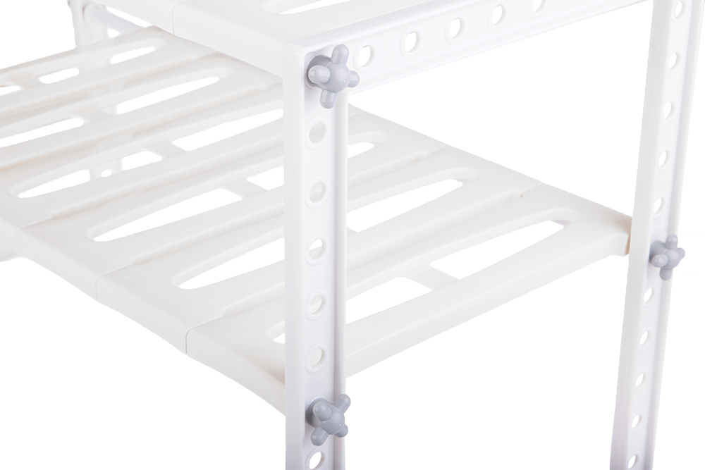 D.Line Expandable Kitchen/Bath Under Sink Shelf Organiser 40x30cm White — image 4