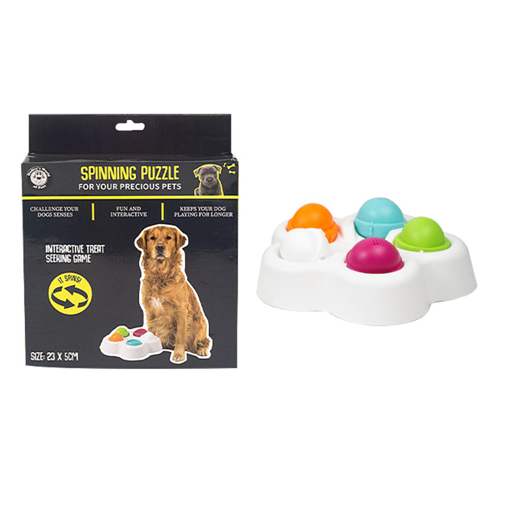 Dudley's World of Pets Spinning Treat Game Interactive Pet Toy Puzzle