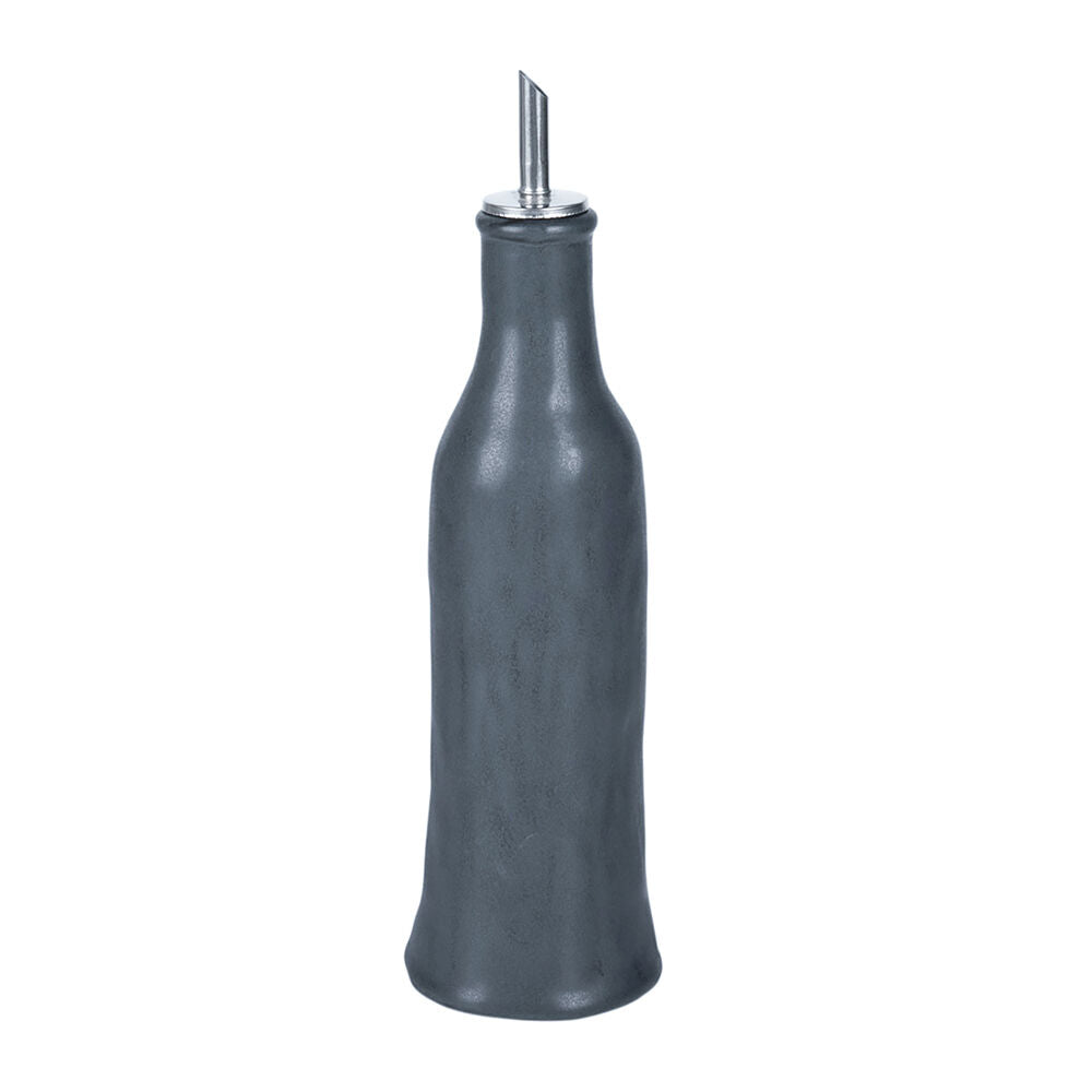 NF Living Oil & Vinegar Set 8x22 Dispenser Stoneware Kitchenware Charcoal (2 Pieces) — image 2